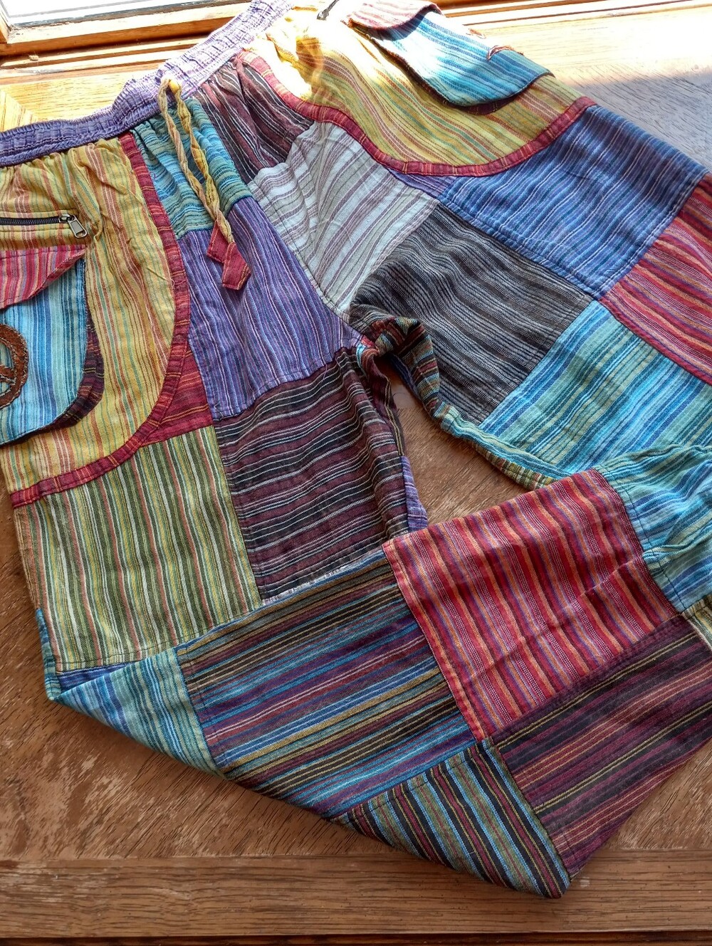 Patchwork Hippie Joggers!!! Bohemian, Festival - Picture 4 of 9